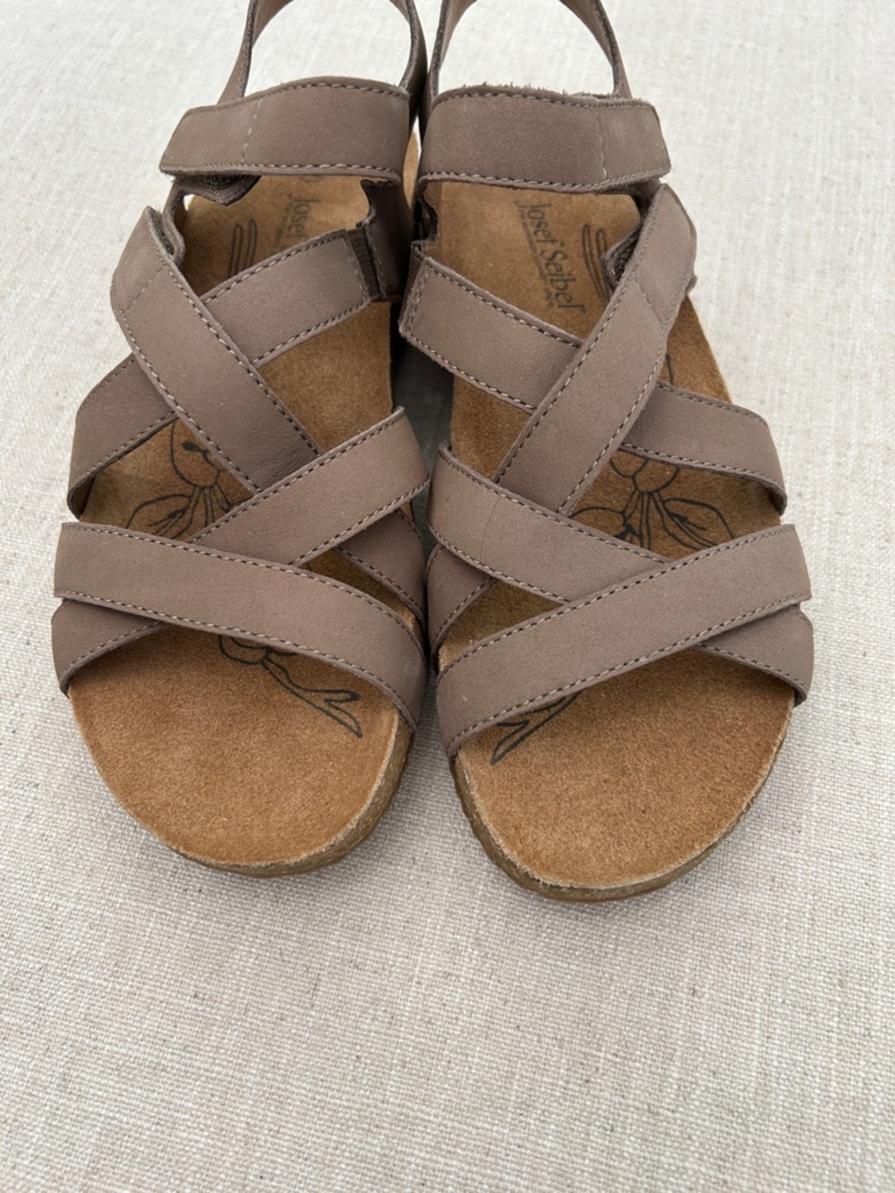 Josef Seibel Sandals Women's 37 Tan Comfort Beach Resort - Picture 3 of 9